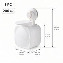 Drill-Free Suction Cup Soap Holder, Wall-Mounted Draining Soap Rack, Quick-Dry Design, Suitable For Bathroom, Shower And Sink, Ideal For Home, Apartment, Renters, Students And Dorms - A - View 3