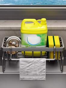 1 pieza Organizador de estante para fregadero de cocina de acero inoxidable - Varios estilos y colores - Ver 9