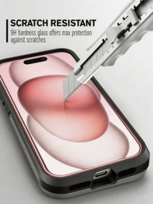 3 Pieces Set Of 9H Hardness Shatter Resistant Bubble Free Tempered Glass Full Screen Protective Film, Compatible With IPhone 15 (6.1 Inches), 17 Pro Max,17,17 Pro,17 Air,16 Pro Max,16,16 Plus,15 Pro Max,14,13,12,11 Pro Max,XR,XS Max,XS Waiting For Models, Daily Protection [International Version Non Local Version] - Multicolor - View 5