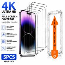 CASECOPS 5pcs Full Coverage High Definition Tempered Glass Screen Protector, Includes Auto-Alignment Installation Tool, Compatible With IPhone 18 Pro Max/18 Pro/17 Pro Max/17 Pro/17 Air/17/17e/16 Plus/16 Pro Max/16 Pro/16e/16/15 Plus/15 Pro Max/15 Pro/15, 14 Pro Max/14/14 Plus/14 Pro, 13/13 Pro/13 Pro Max, 12/11/X Series, Suitable For Daily, Office And Home Use, High Quality Phone Accessories - 5Pcs - View 38