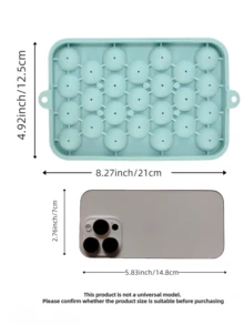25孔硅胶冰格，圆形冰球模具，带盖威士忌冰格，水果冰格，葡萄手工皂模具，家用制冰机，适合夏季居家使用，果汁冰格，冰箱冰格，冷冻，派对，旅行，婚礼，生日，厨房，收纳，户外，母亲节，返校季，万圣节，圣诞节，感恩节用品，冰格，制冰机，厨房配件 - 同款多色 - 查看 15