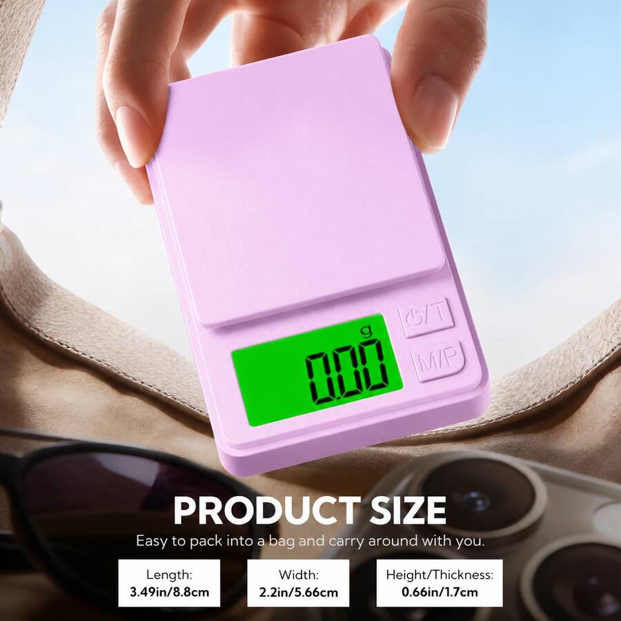 Báscula digital mini de alta precisión de 0.01g, con conversión de múltiples unidades, bandeja de pesaje de 4 pulgadas, función de tara, báscula portátil para cocina/joyería/laboratorio adecuada para uso doméstico, repostería, viajes y experimentos