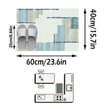 1件裝北歐現代極簡幾何圖案做舊風軟仿羊絨地毯，適用浴室、廚房、玄關、走廊、床邊、客廳、臥室，四季通用可機洗地墊，居家裝飾 - 彩色 - 查看 13