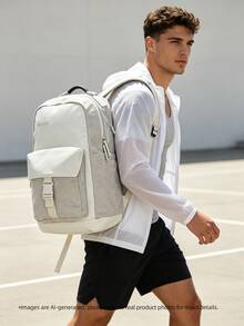 Under Armour Unisex Lightweight Outdoor Backpack Curry Backpack 26 Summer New Student Commuter Laptop Backpack 1387179-110 - White - View 3