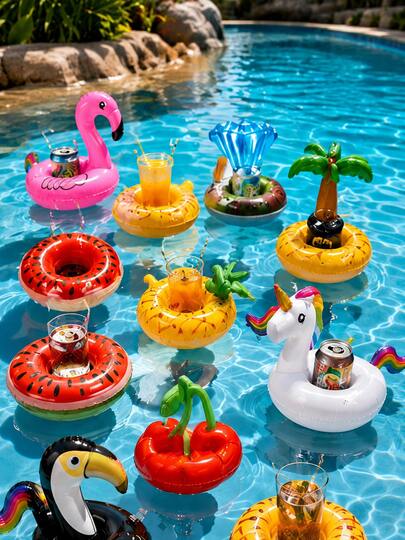Inflatable Drink Holders, Floating Cup Holders For Pool, Beach And Summer Party