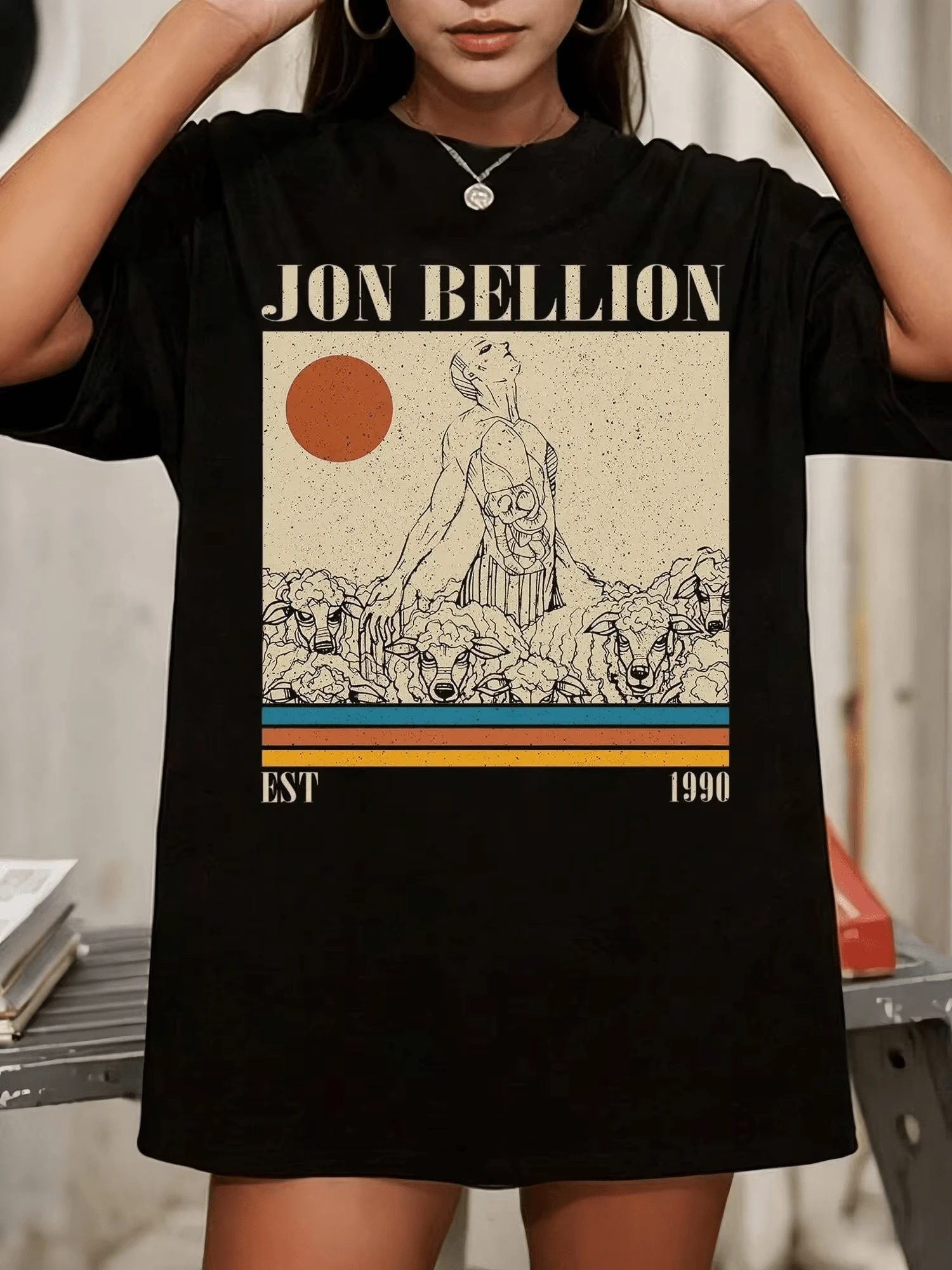 Women T-Shirts - 黑色 - 查看 1