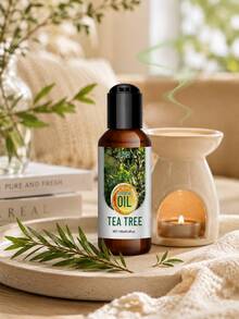 [按壓式] 100ml/30ml 綠茶與茶樹精油，適用於居家香氛，頂級香氛油，可用於擴香機、加濕器、DIY蠟燭、手工皂、織物香氛，舒緩放鬆，清新宜人，持久留香 - [按壓款]綠茶茶樹精油 - 查看 4