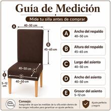 AMOROSA Chair Covers - Coffee Brown - View 8
