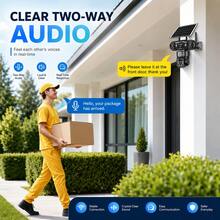 4K/8MP Solar-Powered Outdoor Security Camera, 355° Rotatable PTZ Auto-Tracking Monitoring Camera, Color Night Vision, Two-Way Audio, IP66 Waterproof, Suitable For Farm Outdoor Security, Solar-Powered Wireless Camera, Includes A 64GB SD Card. - Black - View 5