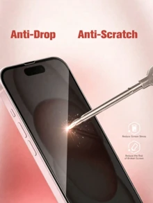 Set 2 Buah - Kompatibel dengan Pelindung Layar Kaca Tempered untuk iPhone 17 Pro Max, Bingkai Hitam dengan Cetakan Layar, Kekerasan 9H, Desain Bebas Gelembung, Mudah Dipasang, Kompatibel dengan iPhone 17 Pro Max/17 Air/17 Pro/16 Pro Max/16 Pro, Kompatibel dengan A03 A05, Dapat Digunakan dengan Casing Ponsel, dan Merupakan Aksesori Wajib untuk Pelindung Layar Sehari-hari. [Versi Internasional Bukan Versi Lokal] - MultiWarna - View 4