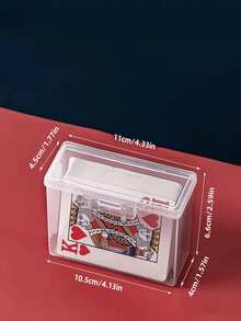 Caja de almacenamiento de tarjetas de plástico, caja de almacenamiento de tarjetas de intercambio de plástico transparente, caja de almacenamiento de tarjetas de béisbol, fundas de tarjetas de plástico transparente suave, diseño de ranura de carga superior, adecuado para tarjetas graduadas, mazos - transparente - Ver 2