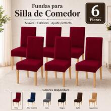 AMOROSA Chair Covers - Burgundy - View 2