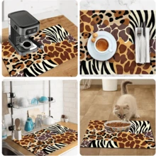 1pc Dish Drying Mat, Coffee Machine Mat, Tabletop Protector Mat, Kitchen Heat-Resistant Placemat, Kitchen Gadget Suitable For Various Home Scenarios, Practical Kitchen & Bathroom Multi-Purpose Absorbent Drying Mat, Room Tabletop Protector, Holiday Gift, Kitchen Decor - XYLSD-765 - View 11