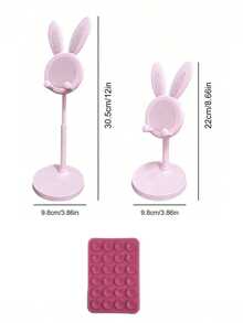 2pcs/1pc Cartoon Rabbit Adjustable Desk Phone/Tablet Stand, Extendable Desktop Holder For Home, Back To School, Bedroom, Living Room, Teacher's Day Gift, Halloween Christmas - New Model - View 7