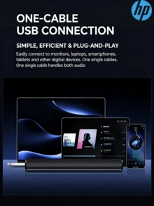HP S1X Computer Speakers With Noise-Canceling Microphone, Bluetooth Desktop Gaming Subwoofer, Dual-Mode Home Audio - View 5