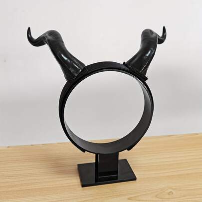 1pc/Women's Black Queen Witch Demon Horn Headpiece Cosplay Animal Antelope Headband Christmas Halloween Party Costume