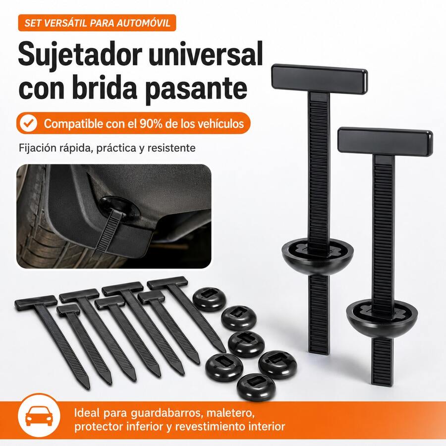 Universal Nylon Cable Ties, 50-Pack, Durable Multifunctional Plastic Fasteners, Ideal For Automotive And Cable Organization - A - View 1
