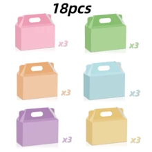 18pcs Gift Boxes, Paper Gift Packaging Boxes, DIY Packaging Boxes, Gift Boxes With Handles, Suitable For Halloween, Christmas, Back To School, Birthday Party Favors - View 13