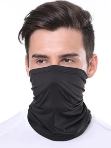 1pc Or 2pcs Unisex Solid Color Magic Neck Gaiter Multifunctional Cooling UV Protection Cycling Sun Protection Face Mask, Suitable For Outdoor Cycling, Fishing, Hiking, Running, Breathable - Multicolor - View 10