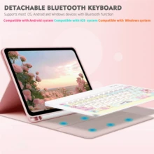 適用於 Galaxy Tab Pad SE 的鍵盤保護殼，附可拆卸式無線藍牙鍵盤 (150mAh) 與筆架，Windows，返校禮物 - 甜點 - 查看 2