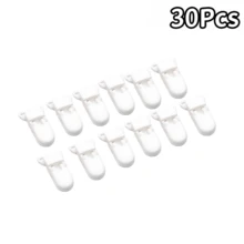 4/8/10/20/30Pcs T-Shaped Plastic Clips With Alligator Clips, These Clips Can Be Used For Handkerchiefs, Towels, Straps, Badges, Durable Multi-Purpose Clips, Suitable For Crafts, Displays, Hanging Decorative Cards (Random Colors, Black, White) - Multicolor - View 21