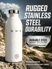 SMEGGEMS 時尚 240ml 不鏽鋼保溫杯，不鏽鋼真空杯，防漏可重複使用雙層杯，適用於熱飲和冷飲，汽水、水果茶、果汁、咖啡等，絕佳咖啡禮物 - 白色 - 查看 7