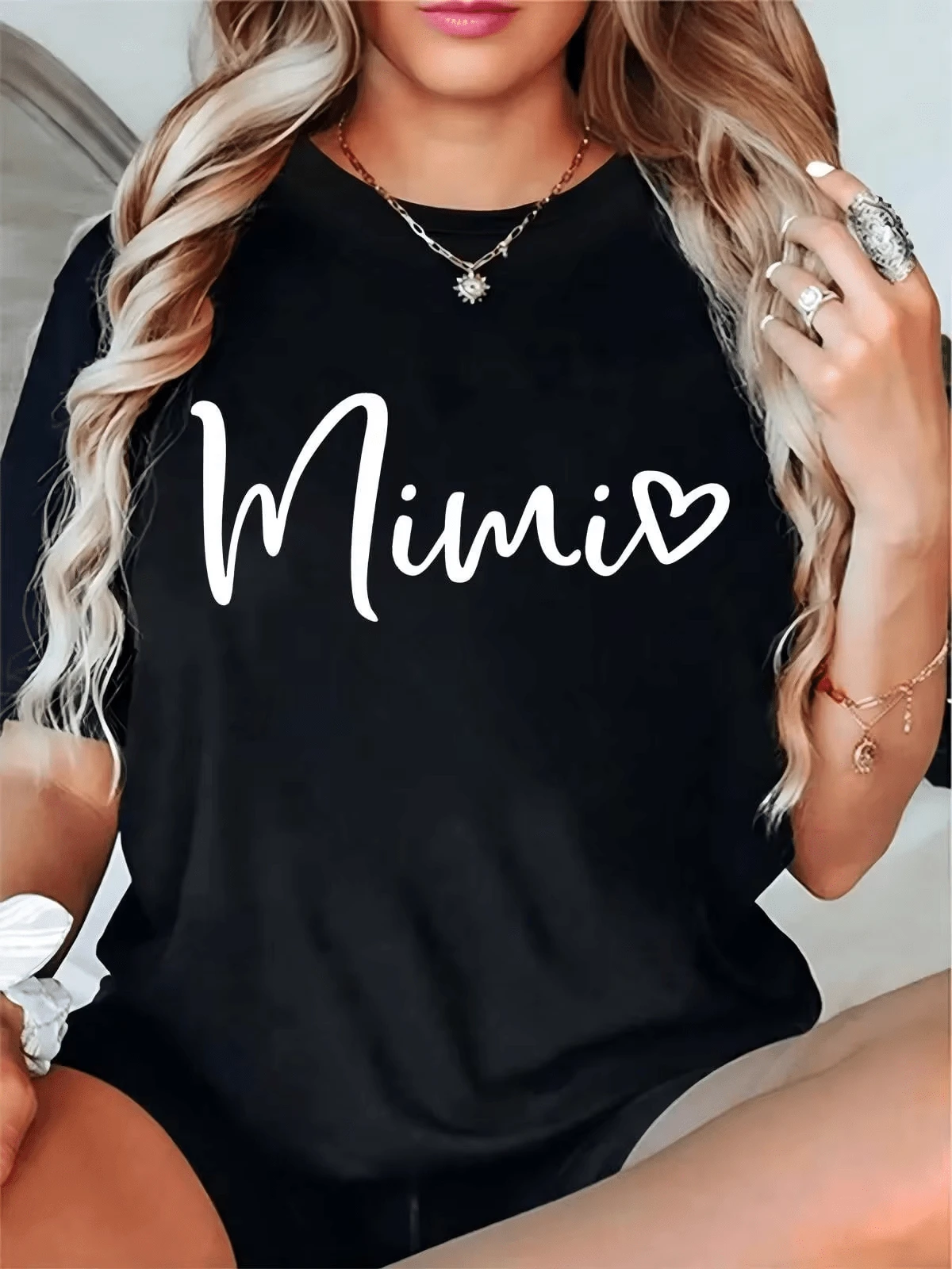 Women T-Shirts - 黑色 - 查看 1