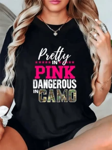 Women T-Shirts - 黑色 - 查看 1