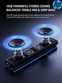 HP S1X Computer Speakers With Noise-Canceling Microphone, Bluetooth Desktop Gaming Subwoofer, Dual-Mode Home Audio - View 2