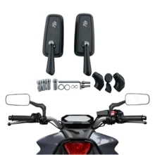 Spion Samping/Spion Belakang Sepeda Motor Universal, Kawasaki, Suzuki, Aprilia, Sepeda Motor Jalanan, Cruiser, Skuter, 8mm/10mm - Kaca spion #4 - View 8