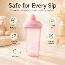 1pc 250ml Anti-Drop Duck Beak Cup, Learning Cup, Clear Scale, Macaron Color, Suitable For Daily Use - Multicolor - View 9
