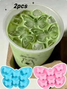 1/2pcs Butterfly Ice Cube Mold Silicone Mold Butterfly Silicone Mold Candle Melting Mold Butterfly Chocolate Mold Fondant Candy Mold - Multicolor - View 6