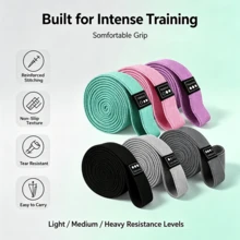 Multifunctional Resistance Band, Suitable For Everyone, Ideal For Glute And Shoulder Workout, Body Shaping, Pilates, Dance Training, Strength Training And Yoga Stretching Gym Accessory, Yoga Pilates Equipment Resistance Band Strap - Multicolor - View 8