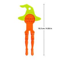 1pc Compact And Cute Cartoon Portable And Durable Plastic Shopping Cart Lock, Supermarket Shopping Cart Unlocking Tool, Suitable For Grocery Carts - A - View 5