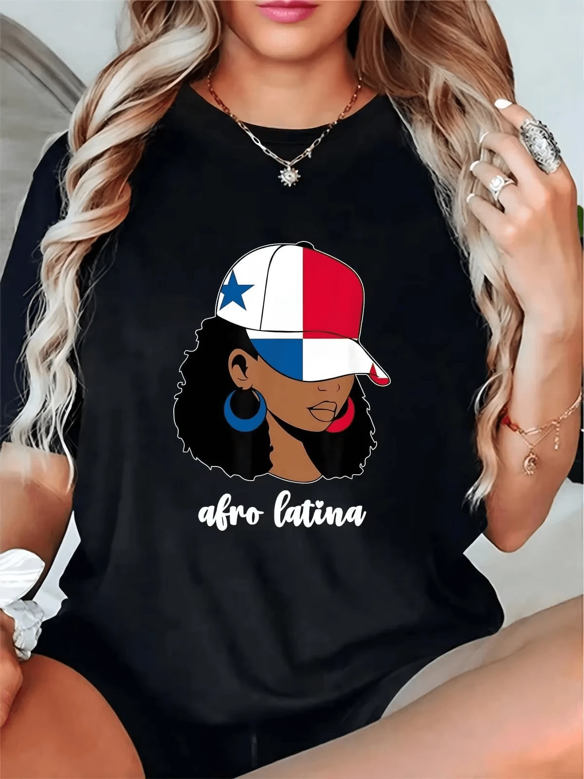 Women T-Shirts - 黑色 - 查看 1