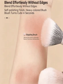 Colorful Dotted Blush Brush, Fine Edge Powder Brush, Thin Bristles, Beauty Tool, Cangzhou Makeup Brush - Multicolor - View 2
