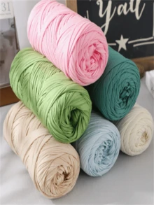 Rollo de hilo de 200g, para bolsas DIY hechas a mano, hilo multicolor - Naranja 1 - Ver 3