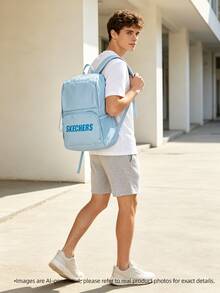 Skechers Unisex Lightweight Outdoor Backpack, Sports Casual Laptop & School Backpack L320U196-01CQ - Air Blue - View 3
