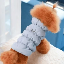 1pc Pet Warm Thickened Winter Clothes, 3-Layer Fabric, Easy-To-Clean Fabric, Hand Washable And Machine Washable, With A Leash Ring For Safer And More Convenient Outings, Multiple Sizes And Coluors Available. - Pink - View 5