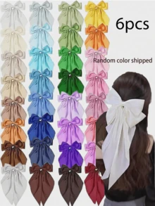 12Pcs/6pcs Random Color Women's Hair Clips, Christmas Hair Accessories, Christmas Bows, Including Bow Style, Vintage Oversized Style And Fashion Elegant Metal Style, Great Value Hair Accessory Set; Suitable For Birthday Parties, Fashion Outfits And Daily Wear. Covers Various Hair Clips, Claw Clips And Hair Accessories. - Multicolor - View 12