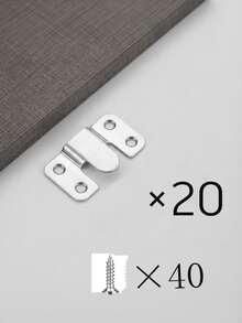 20/8pcs Embedded Installation Brackets, Interlocking Picture Frame Hooks, Heavy Duty Wall Hanging Hardware, Interlocking Furniture Connectors, Modular Sofa Connectors, Headboard Wall Mounting Hardware (20pcs Set Includes 20/40 Screws) - Multicolor - View 12