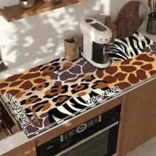 1pc Dish Drying Mat, Coffee Machine Mat, Tabletop Protector Mat, Kitchen Heat-Resistant Placemat, Kitchen Gadget Suitable For Various Home Scenarios, Practical Kitchen & Bathroom Multi-Purpose Absorbent Drying Mat, Room Tabletop Protector, Holiday Gift, Kitchen Decor - XYLSD-765 - View 15