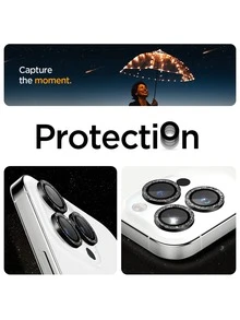 XINHONGYU 4pcs Black Shiny Sequin Rhinestone Camera Lens Protector Film, Compatible With IPhone 17 Pro Max Plus 16 15 14 13 12 Mini 11, Tempered Glass Protector Film, Birthday, Gift For Family, Friends, Shiny Crystal, Lens Protector Film, Phone Accessories, Waterproof, Shockproof, Anti-Fall, Anti-Scratch, Anti-Fingerprint Full Coverage - 4pcs - View 6
