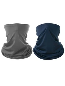 1pc Or 2pcs Unisex Solid Color Magic Neck Gaiter Multifunctional Cooling UV Protection Cycling Sun Protection Face Mask, Suitable For Outdoor Cycling, Fishing, Hiking, Running, Breathable - Multicolor - View 8