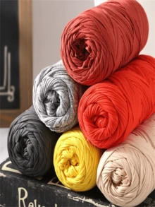 Rollo de hilo de 200g, para bolsas DIY hechas a mano, hilo multicolor - Naranja 1 - Ver 8