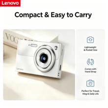 Lenovo XJ22 復古風 4K 數位相機 Mini 便攜 CCD 相機 2.8 吋 HD 螢幕 內建補光燈 1000mAh 長續航 學生入門旅行 Vlog 相機 復古質感口袋卡片相機 完美假期禮物 - 查看 6