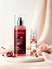 1pc 100ml And 20ml Luxury Pomegranate Fragrance Spray, Long-Lasting Air Freshener, Affordable Alternative To Big Brands, Essential For Vacations, Suitable For Indoor/Outdoor, Bathroom, Dates, Parties And Holidays For Deodorizing And Fragrance Enhancement, Excellent Gift Choice - Multicolor - View 4