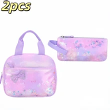 Women's Backpack, Handbag And Small Portable Bag Set, With Backpack Charm, Large Capacity Multi-Pocket, Gradient Color, Adjustable Shoulder Strap, Suitable For Daily School And Commute - Sets - View 14