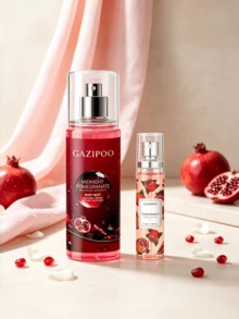 1pc 100ml And 20ml Luxury Pomegranate Fragrance Spray, Long-Lasting Air Freshener, Affordable Alternative To Big Brands, Essential For Vacations, Suitable For Indoor/Outdoor, Bathroom, Dates, Parties And Holidays For Deodorizing And Fragrance Enhancement, Excellent Gift Choice - Multicolor - View 3