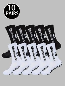 5/10/20 Pairs New Football Sports Socks FS Non-Slip Thick Terry Bottom Socks - Multicolor - View 14